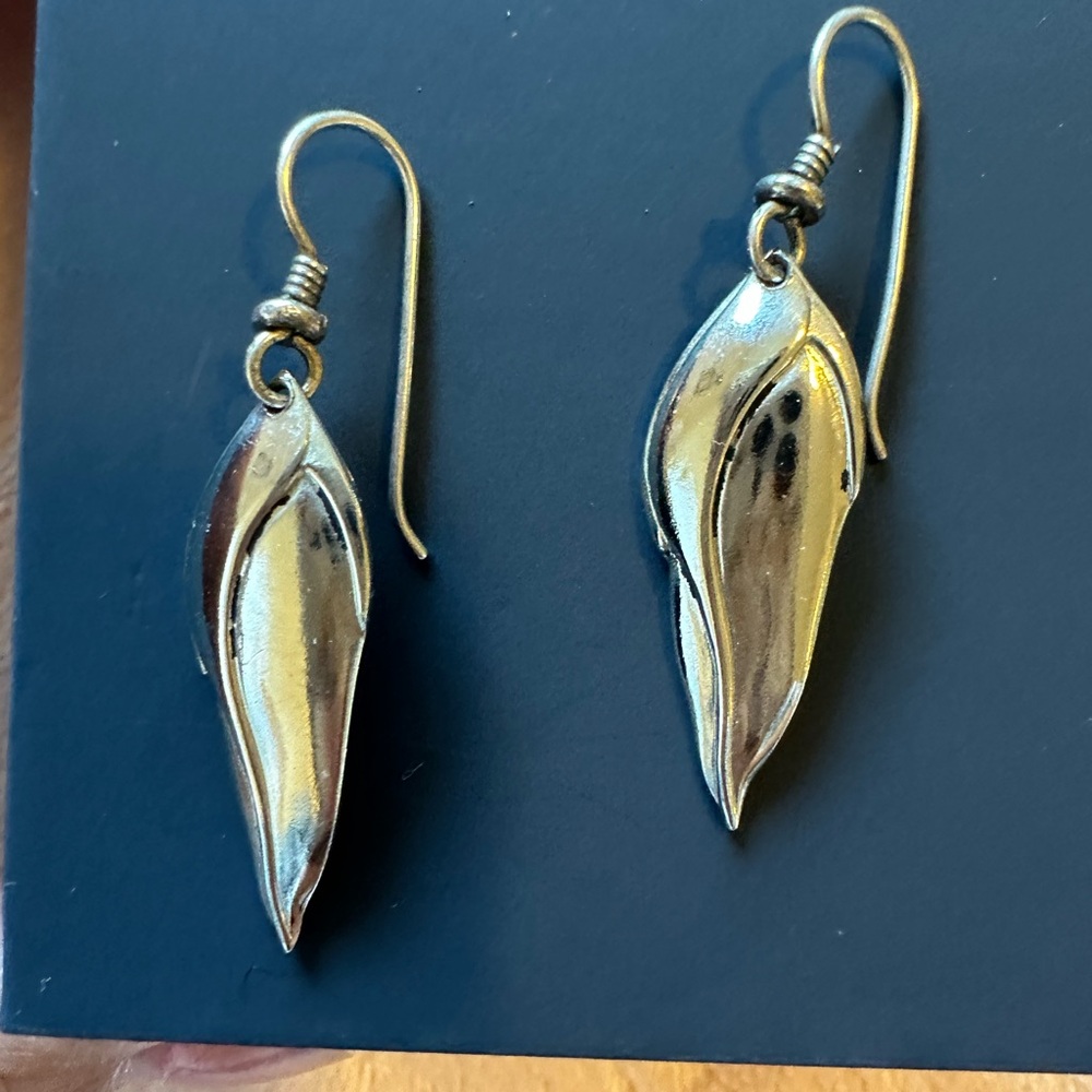 Laurel Burch Silver Earrings